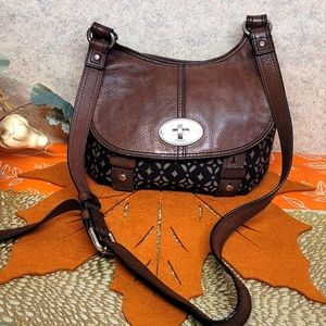 FOSSIL leather crossbody bag